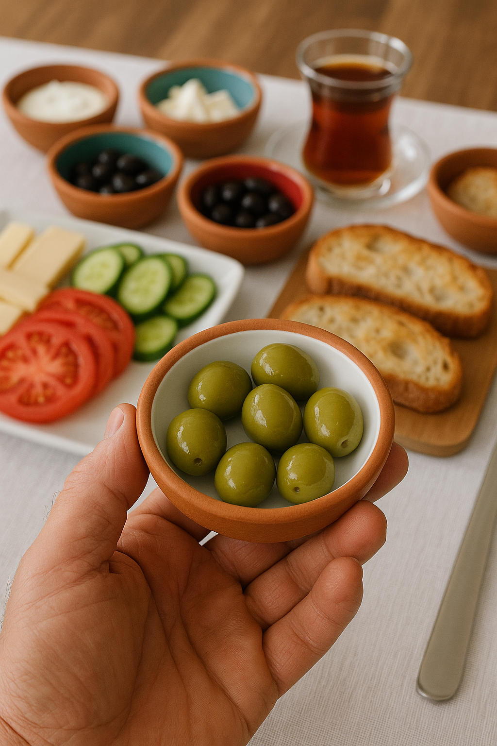 toprak sırlı 8cm kase 6 lı takım