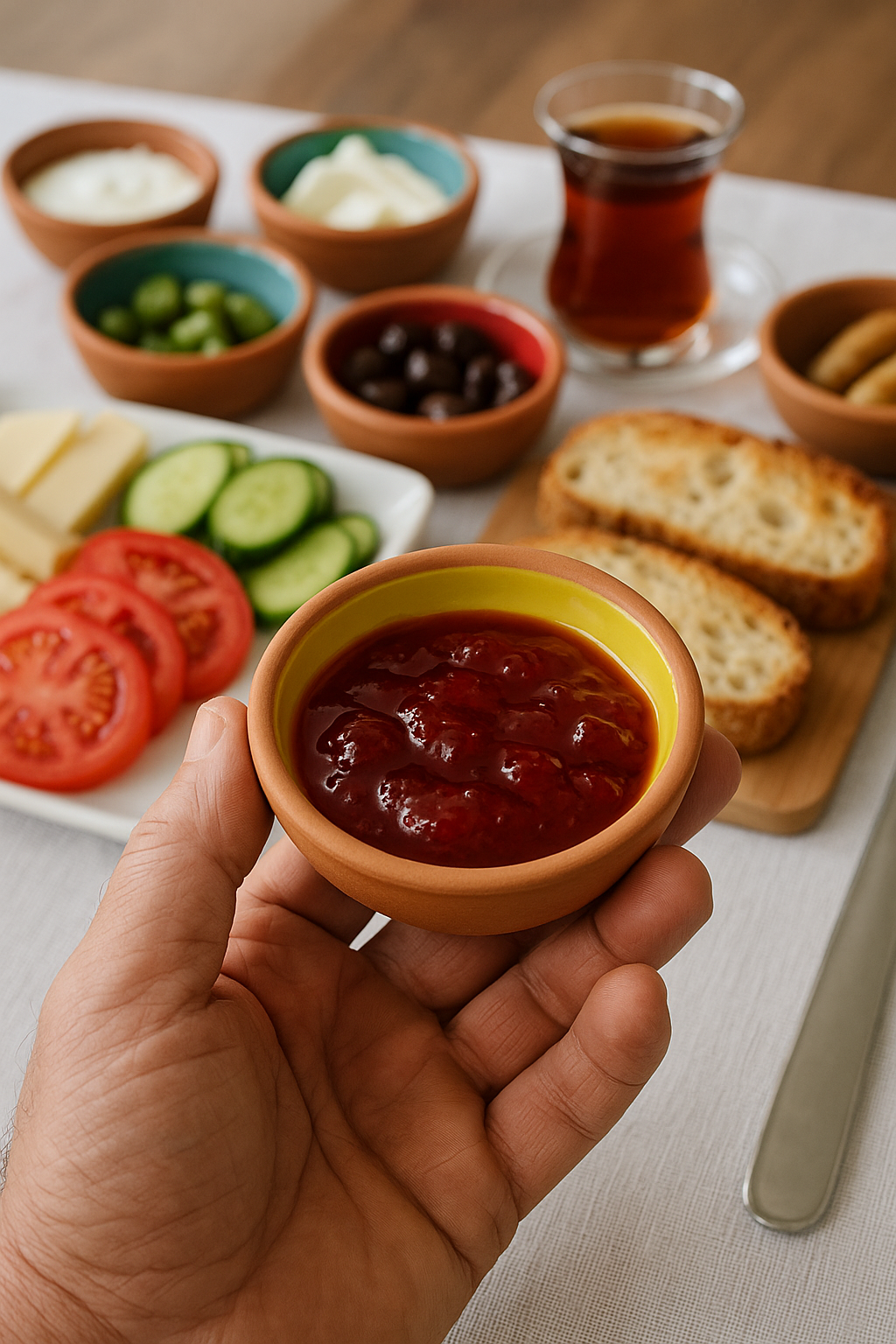 toprak sırlı 8cm kase 6 lı takım
