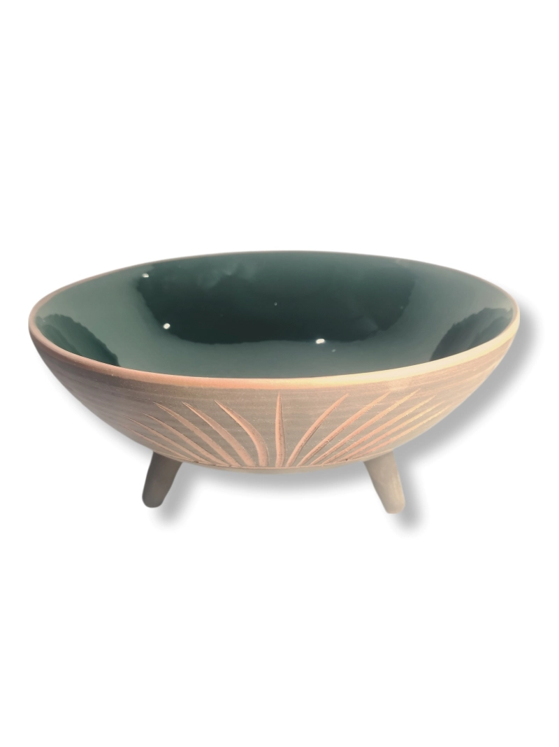 DEKORATİF AYAKLI KASE 25CM