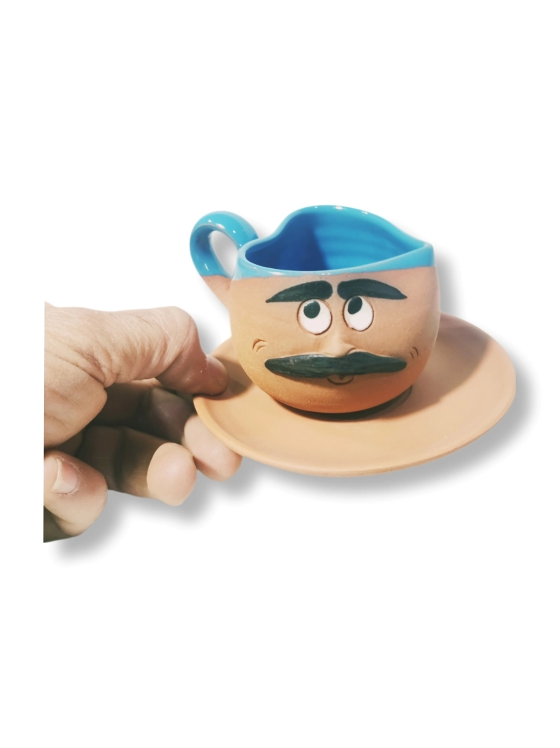 TOPRAK FİNCAN ERKEK EMOJİ KALPLİ