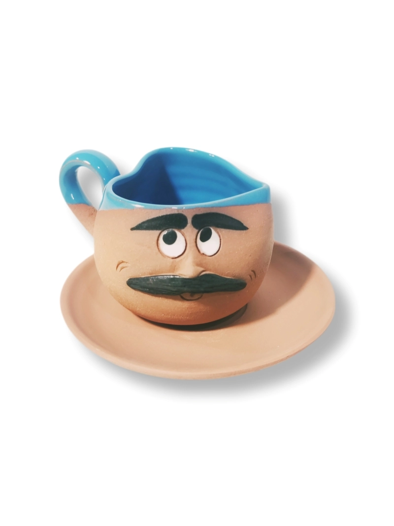 TOPRAK FİNCAN ERKEK EMOJİ KALPLİ