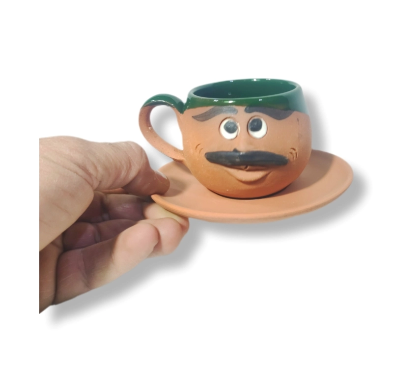 TOPRAK YUVARLAK FİNCAN EMOJİ ERKEK