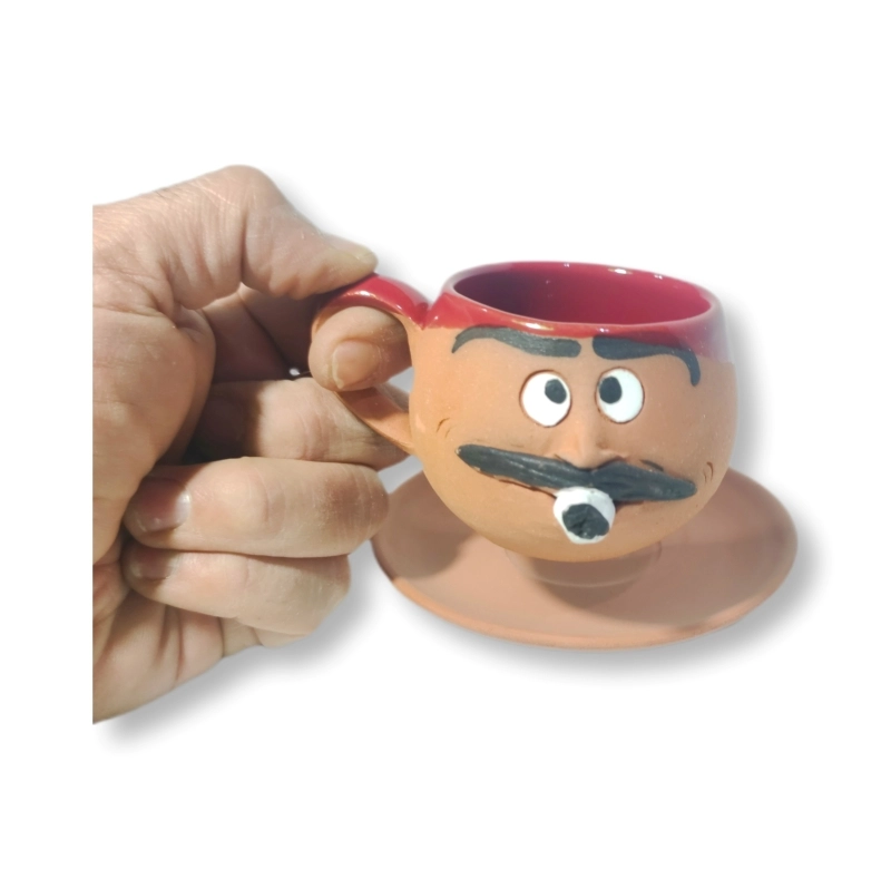 TOPRAK YUVARLAK FİNCAN EMOJİ ERKEK