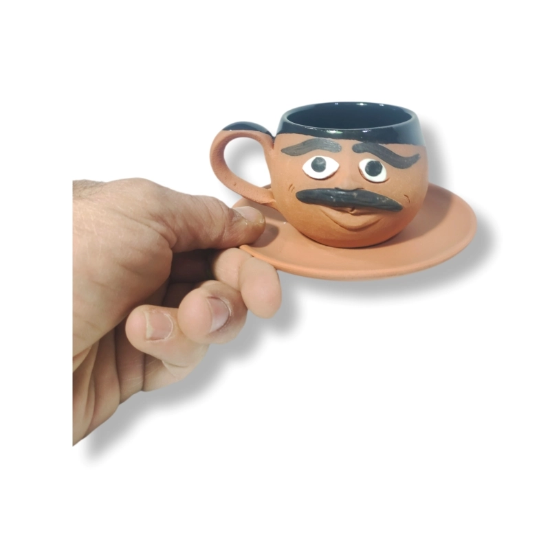 TOPRAK YUVARLAK FİNCAN EMOJİ ERKEK