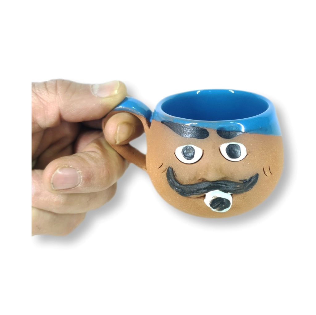 TOPRAK YUVARLAK FİNCAN EMOJİ ERKEK