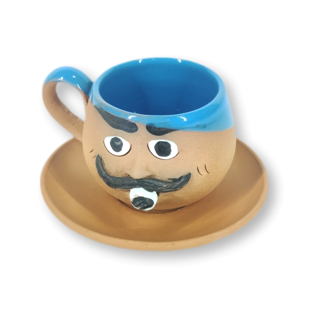 TOPRAK YUVARLAK FİNCAN EMOJİ ERKEK