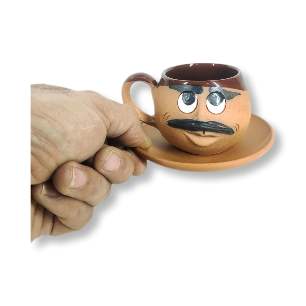 TOPRAK YUVARLAK FİNCAN EMOJİ ERKEK