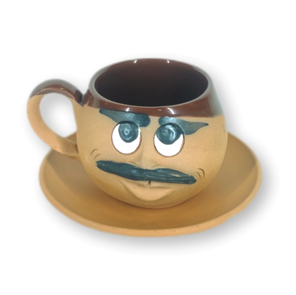 TOPRAK YUVARLAK FİNCAN EMOJİ ERKEK