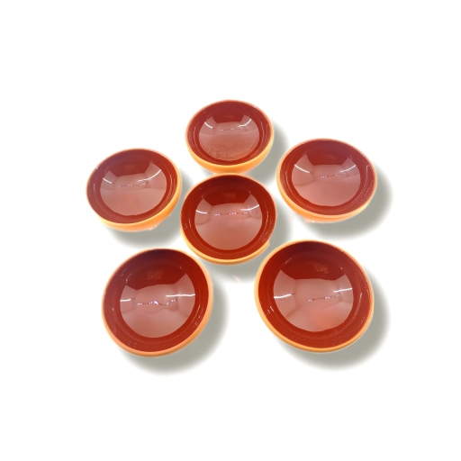 toprak sırlı 8cm kase 6 lı takım