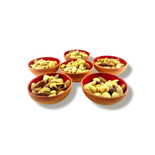 toprak sırlı 8cm kase 6 lı takım