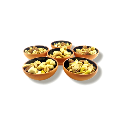 toprak sırlı 8cm kase 6 lı takım