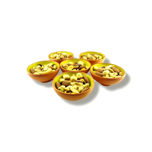 toprak sırlı 8cm kase 6 lı takım