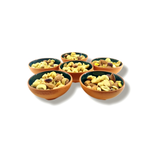 toprak sırlı 8cm kase 6 lı takım