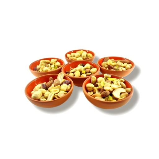 toprak sırlı 8cm kase 6 lı takım