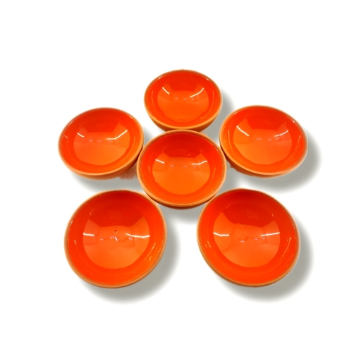 toprak sırlı 8cm kase 6 lı takım