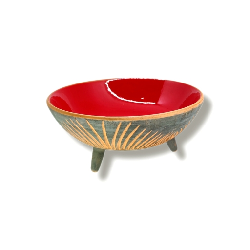 DEKORATİF AYAKLI KASE 25CM