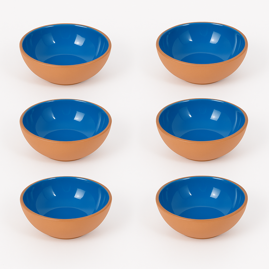 toprak sırlı 10cm kase 6 lı takım