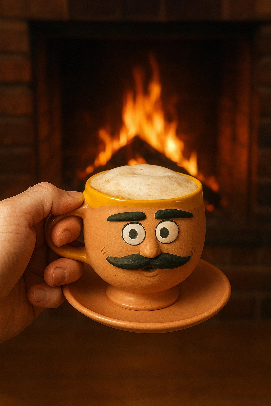 TOPRAK FİNCAN ERKEK EMOJİ KALPLİ